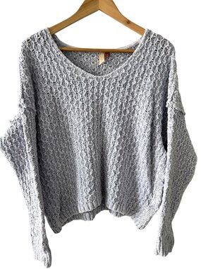 Anthropologie Pilcro Christian V-Neck Cotton Pullover Sweater Size M